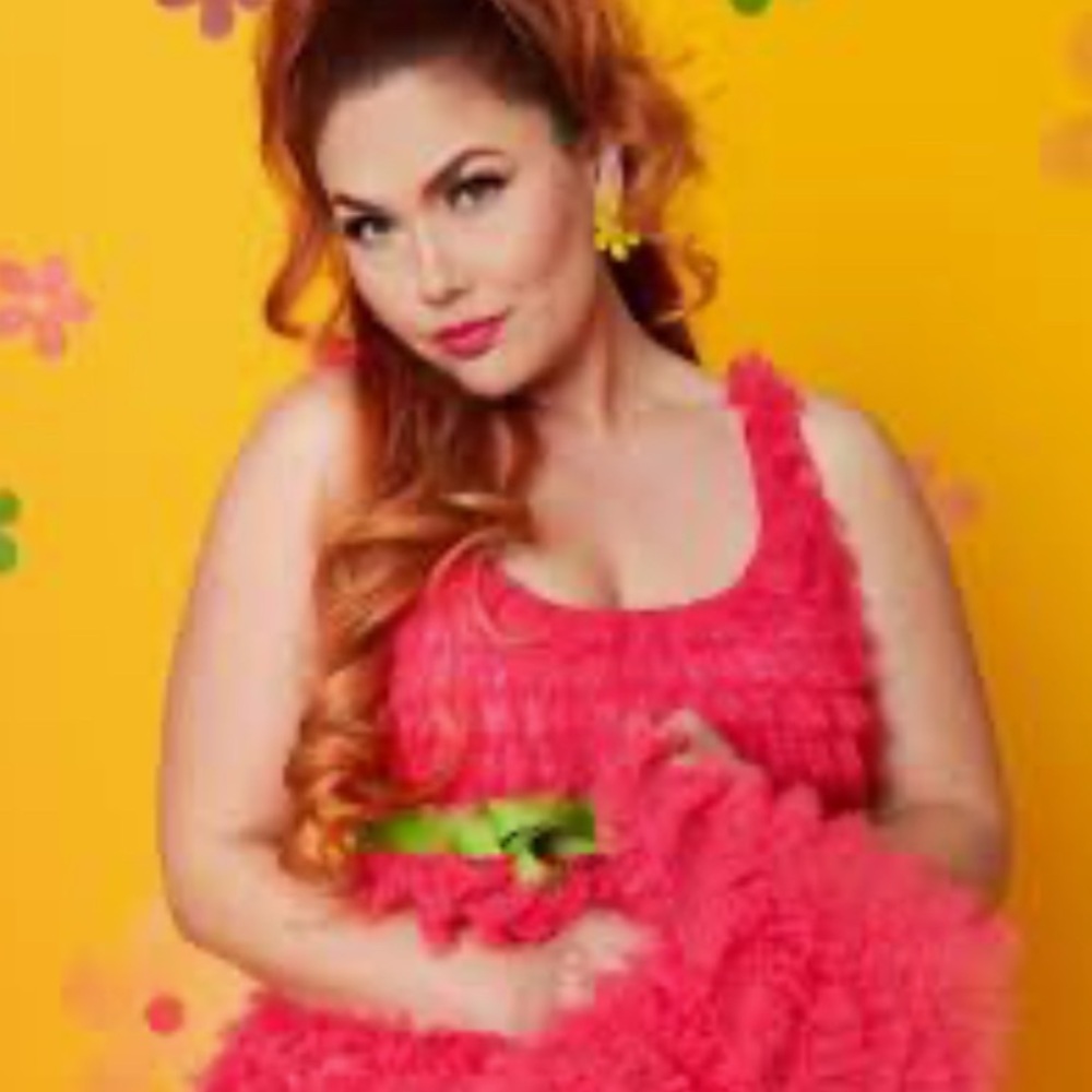 Smak Parlour X Unique Vintage1960s Hot Pink Bow Cupcake EmpireWaist Dress NWOT M - Picture 3 of 16